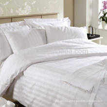 hotel 100% algodão Sateen Striped percal bedding set